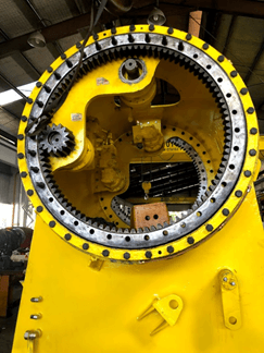 Repair / Service of Slew Ring Bearing, Slewing Gear & 360° Rotary Unit